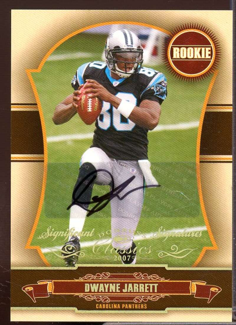 Dwayne Jarrett Rookie 2007 Donruss Classics Significant Signatures Gold #179  Image 1