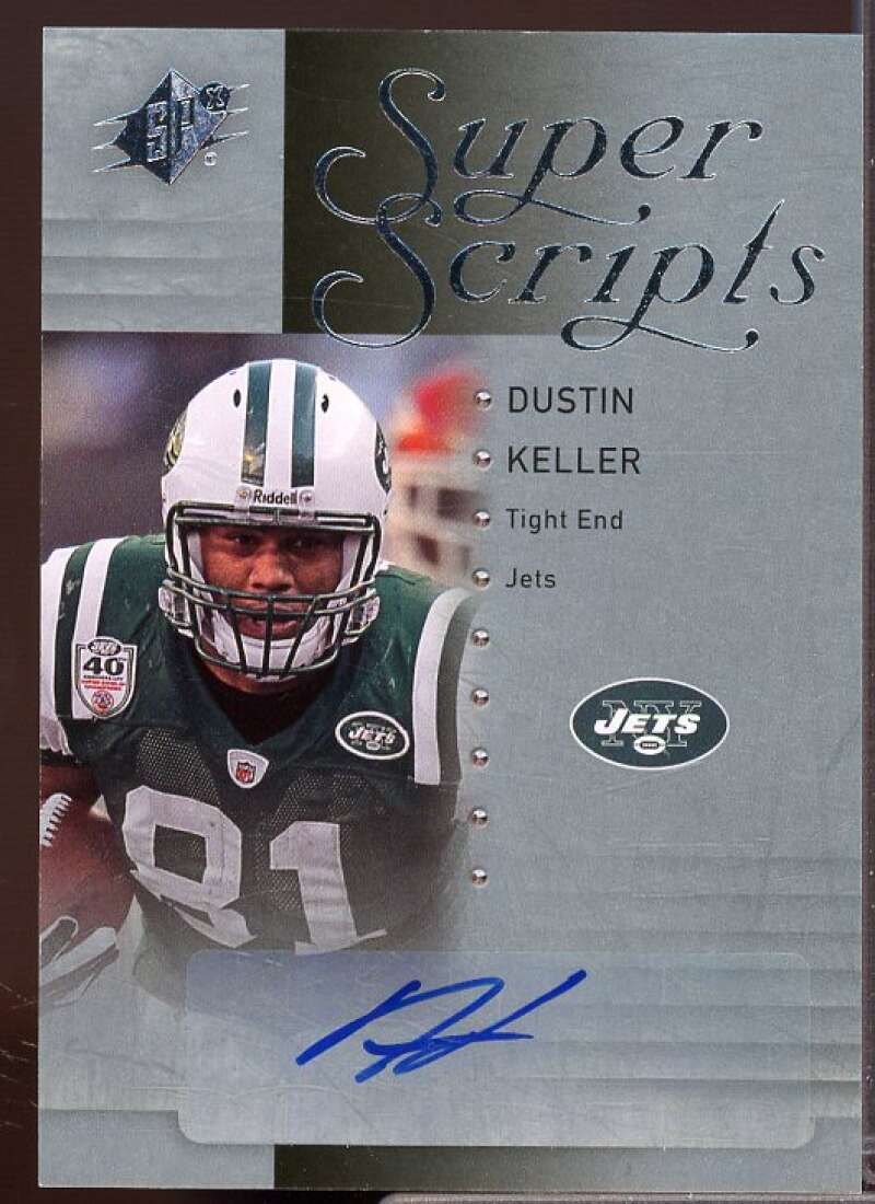 Dustin Keller Card 2009 SPx Super Scripts Autographs #SDK  Image 1