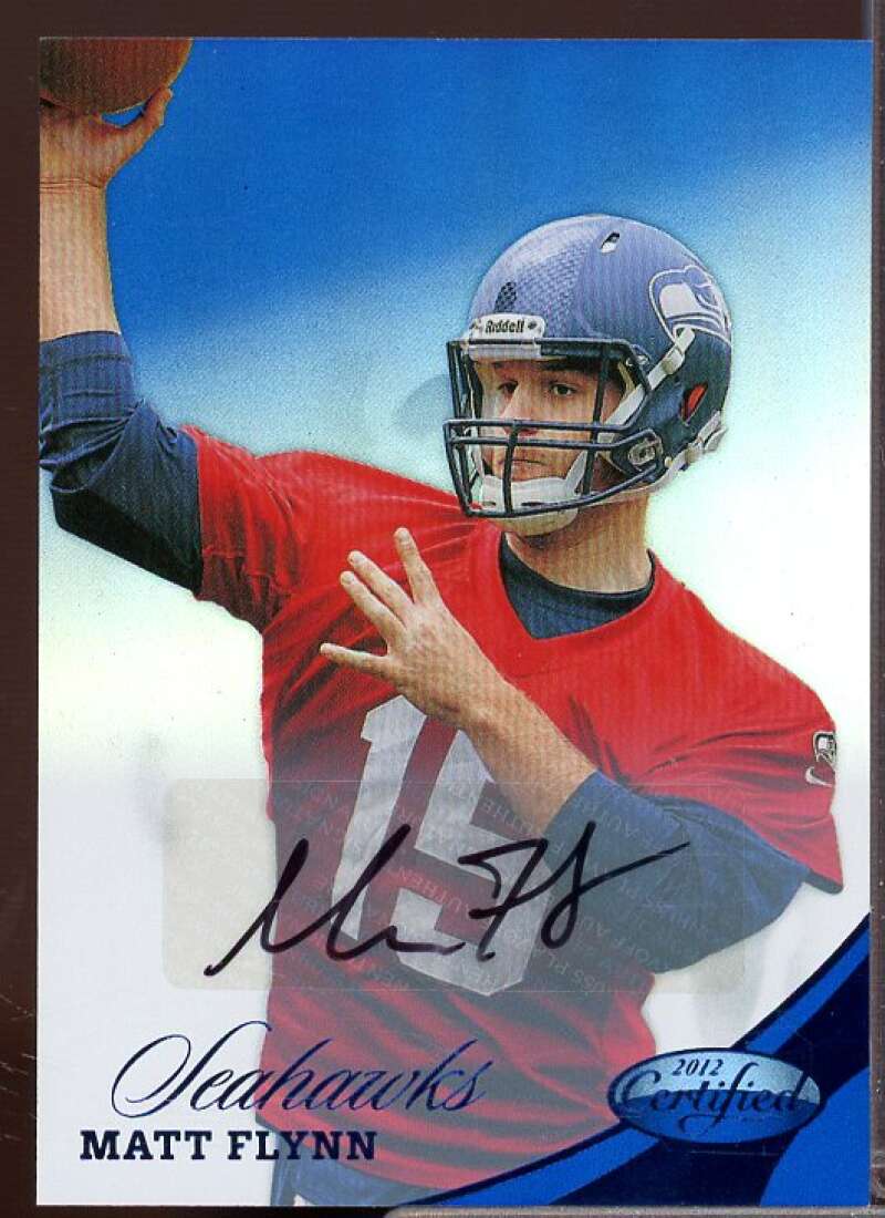 Matt Flynn Card 2012 Certified Mirror Blue Signatures #144  Image 1