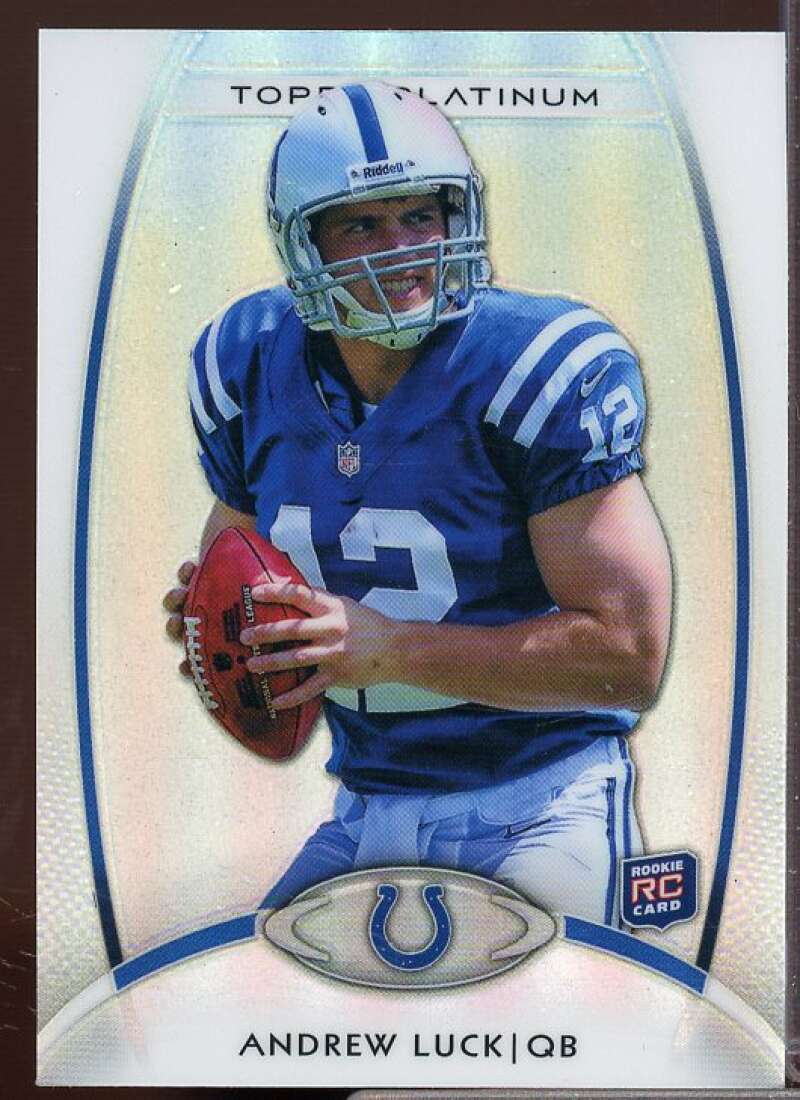 Andrew Luck Rookie Card 2012 Topps Platinum #150  Image 1