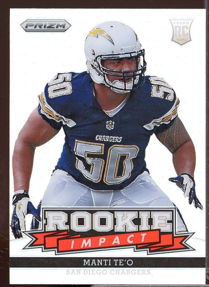 Manti Te'o Rookie Card 2013 Panini Prizm Rookie Impact Prizms #22  Image 1