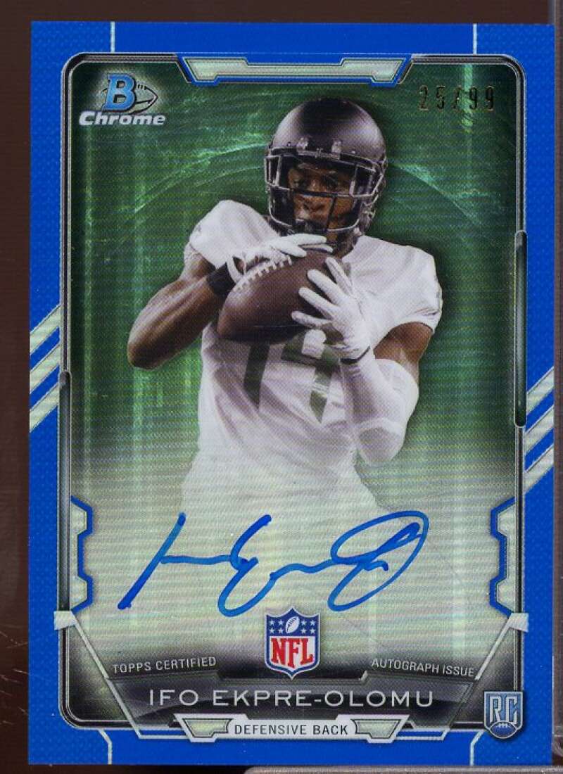 Ifo Ekpre-Olomu 2015 Bowman Chrome Rookie Autographs Refractors Blue #RCRAIE  Image 1