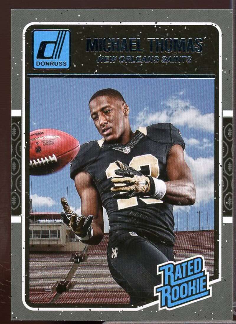 Michael Thomas Rookie Card 2016 Donruss #386  Image 1