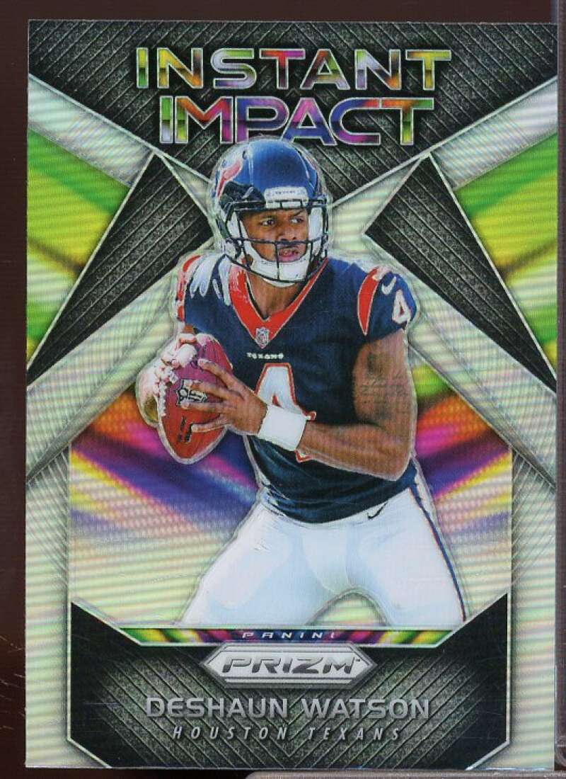 Deshaun Watson Rookie Card 2017 Panini Prizm Instant Impact Prizms Green #17  Image 1