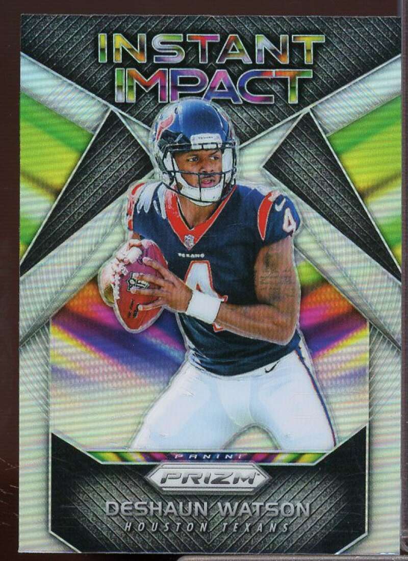 Deshaun Watson Rookie Card 2017 Panini Prizm Instant Impact Prizms Green #17  Image 1