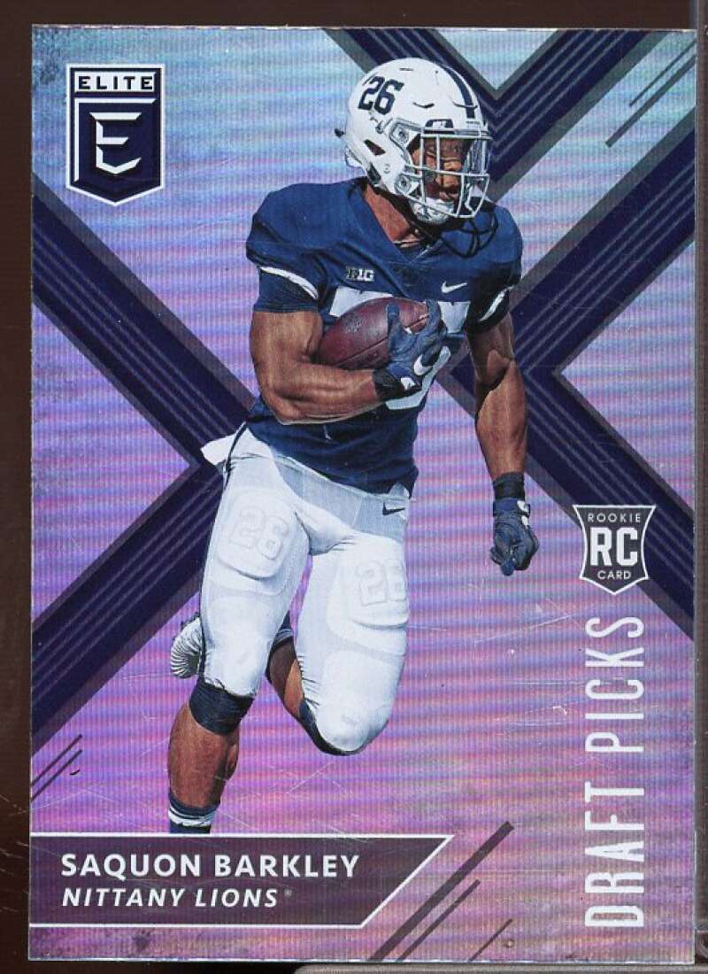 Saquon Barkley Rookie Card 2018 Elite Draft Picks #105B  Image 1