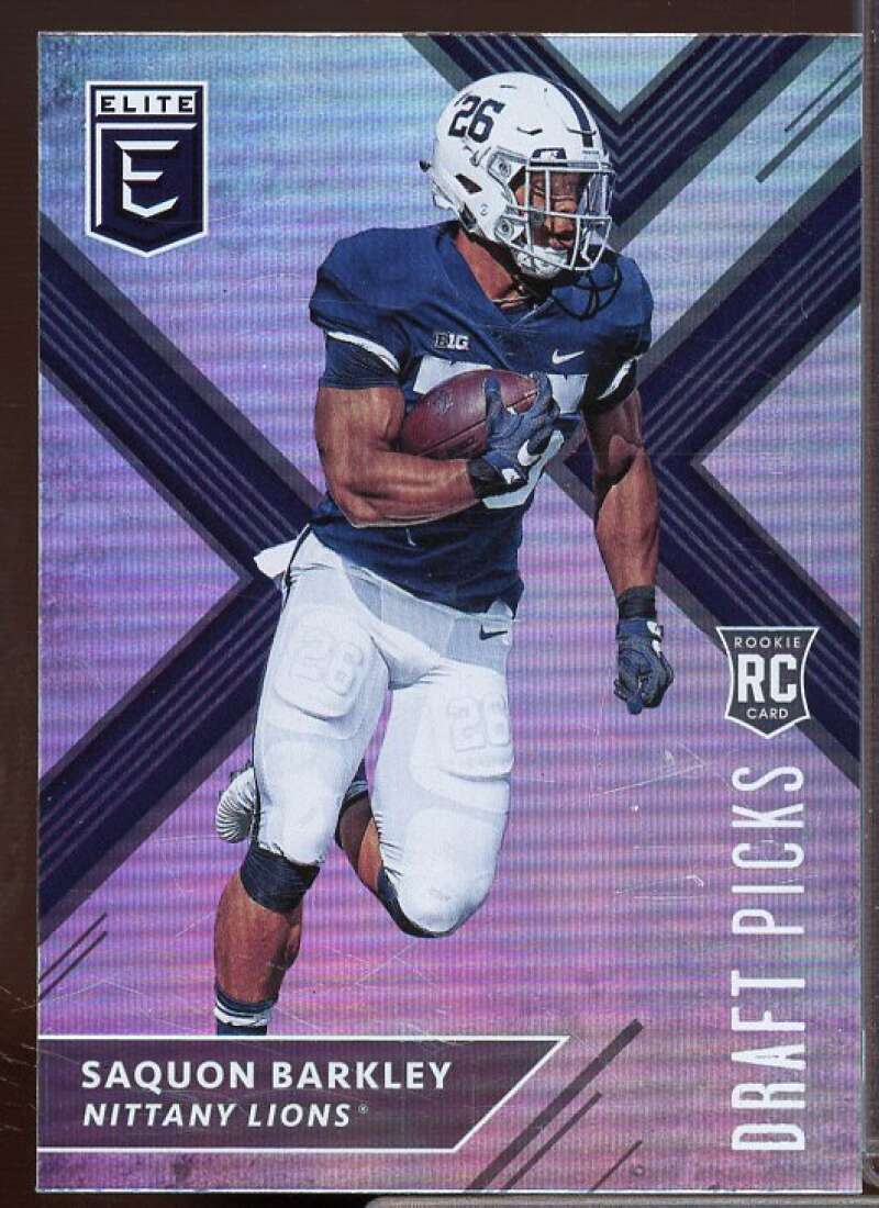 Saquon Barkley Rookie Card 2018 Elite Draft Picks #105B  Image 1