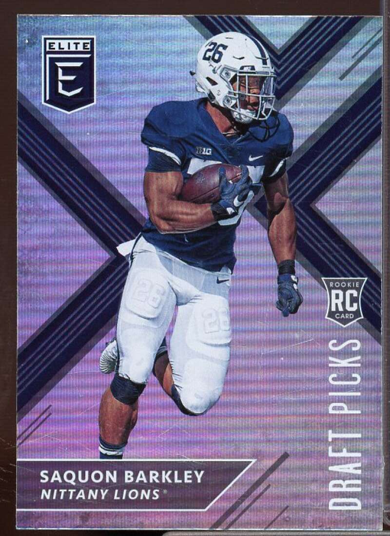 Saquon Barkley Rookie Card 2018 Elite Draft Picks #105B  Image 1