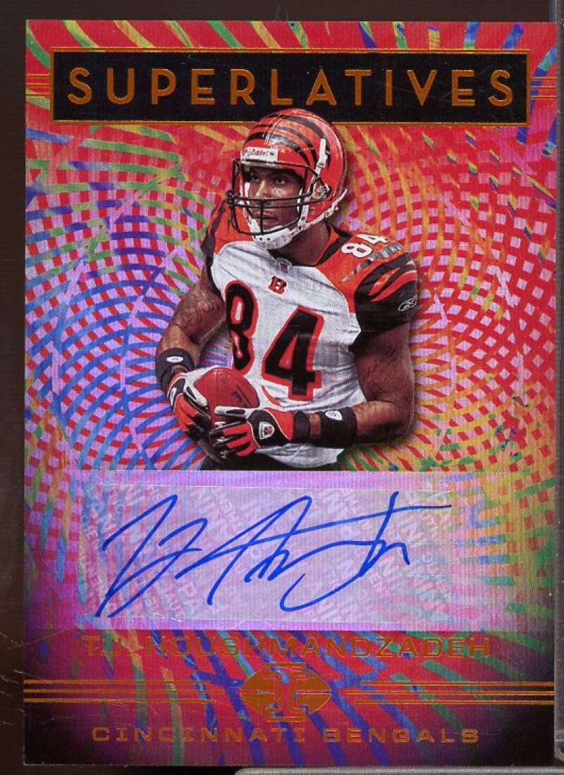 T.J. Houshmandzadeh 2020 Panini Illusions Superlatives Autographs Orange #47  Image 1