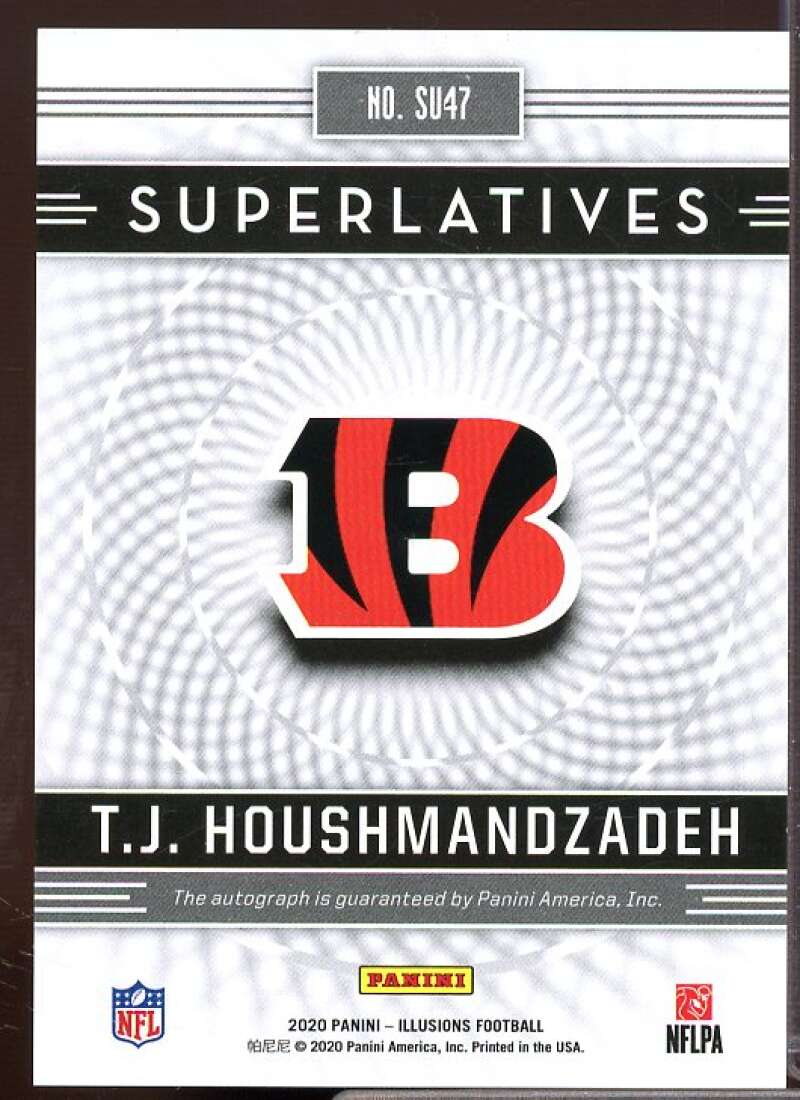 T.J. Houshmandzadeh 2020 Panini Illusions Superlatives Autographs Orange #47  Image 2