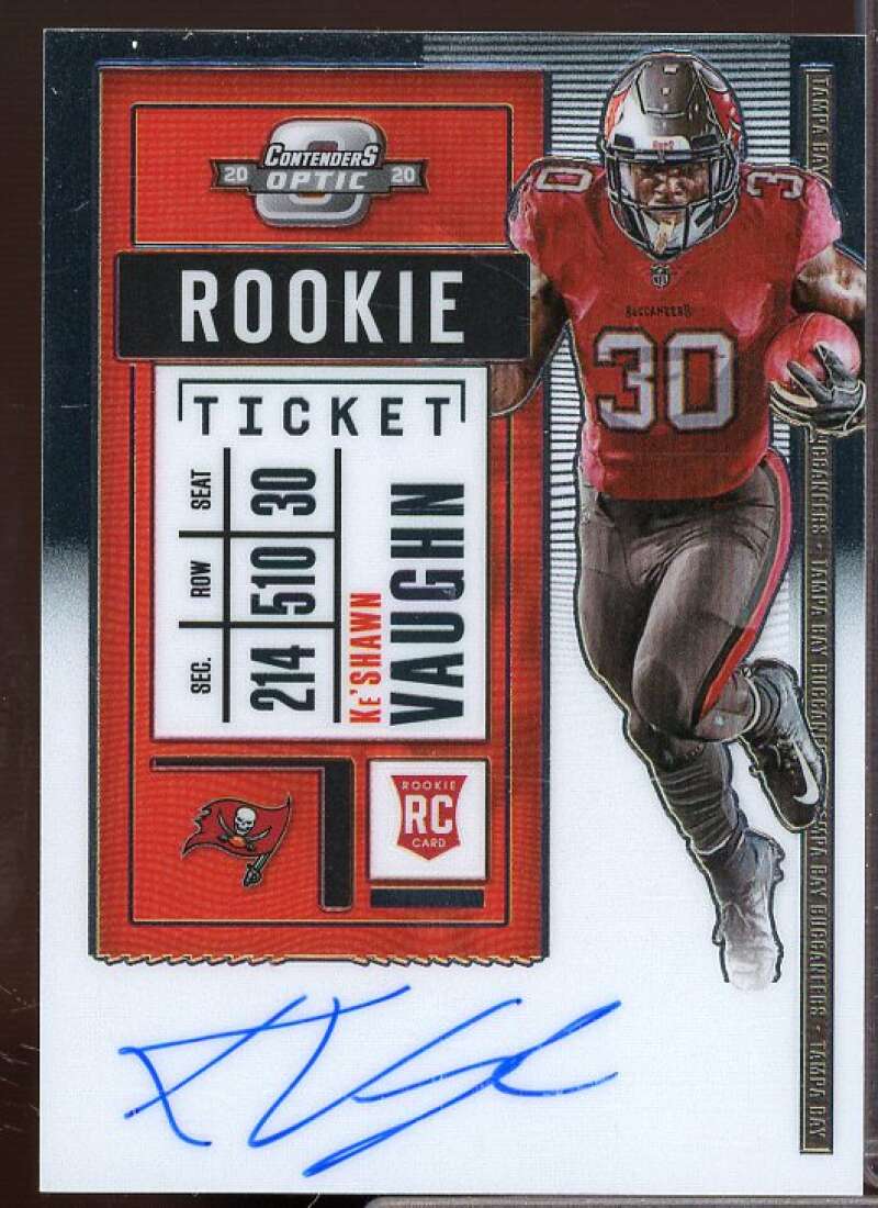 Ke'Shawn Vaughn AU Rookie Card 2020 Panini Contenders Optic Silver #128  Image 1