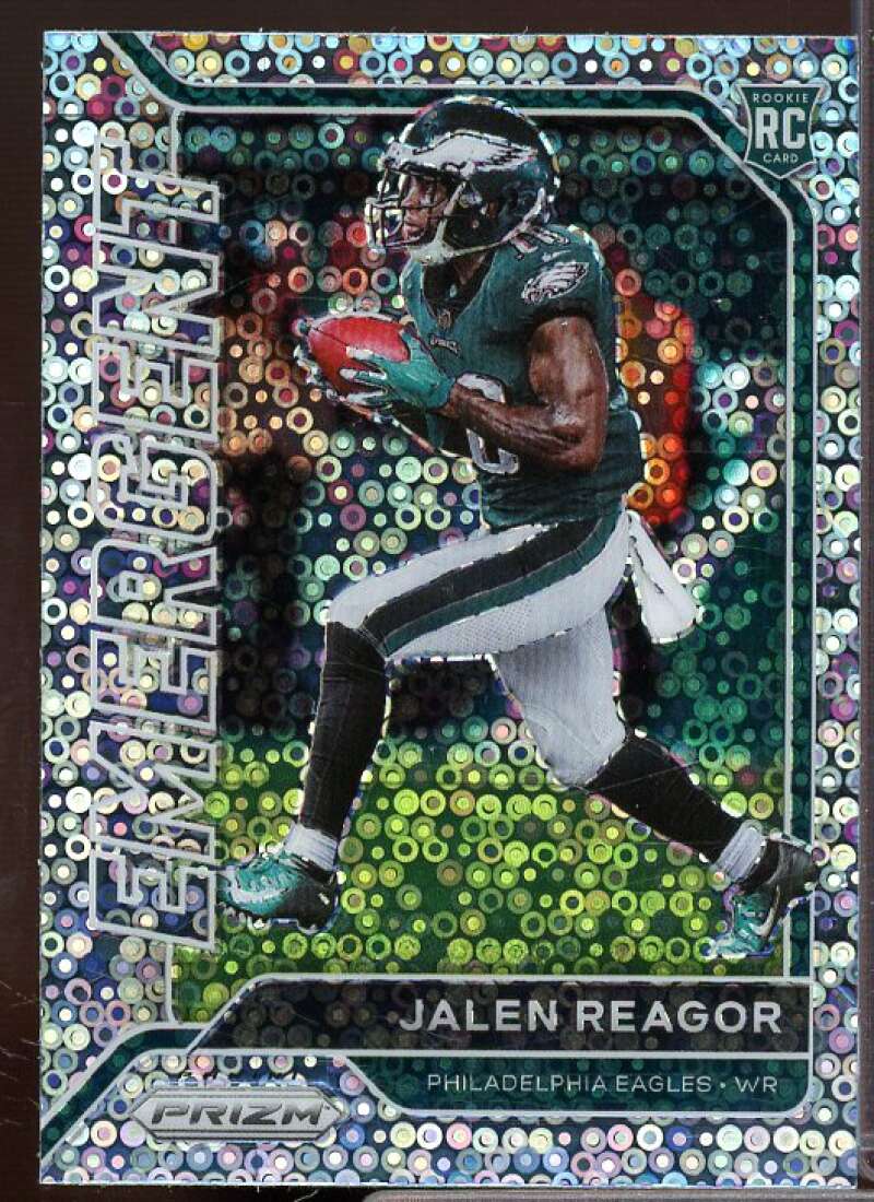 Jalen Reagor Rookie Card 2020 Panini Prizm Emergent Prizms No Huddle #9  Image 1