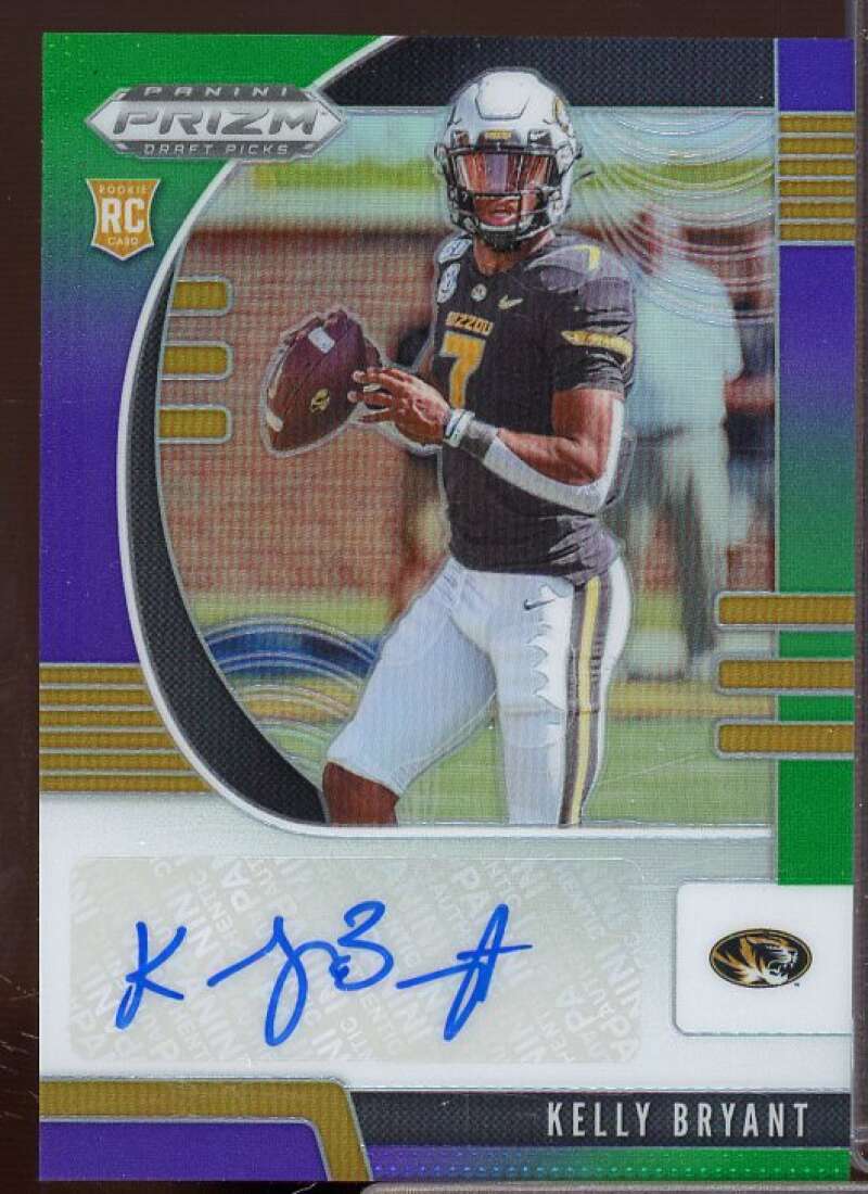 Kelly Bryant Rookie 2020 Prizm Draft Picks Autograph Prizms Purple Green #300  Image 1