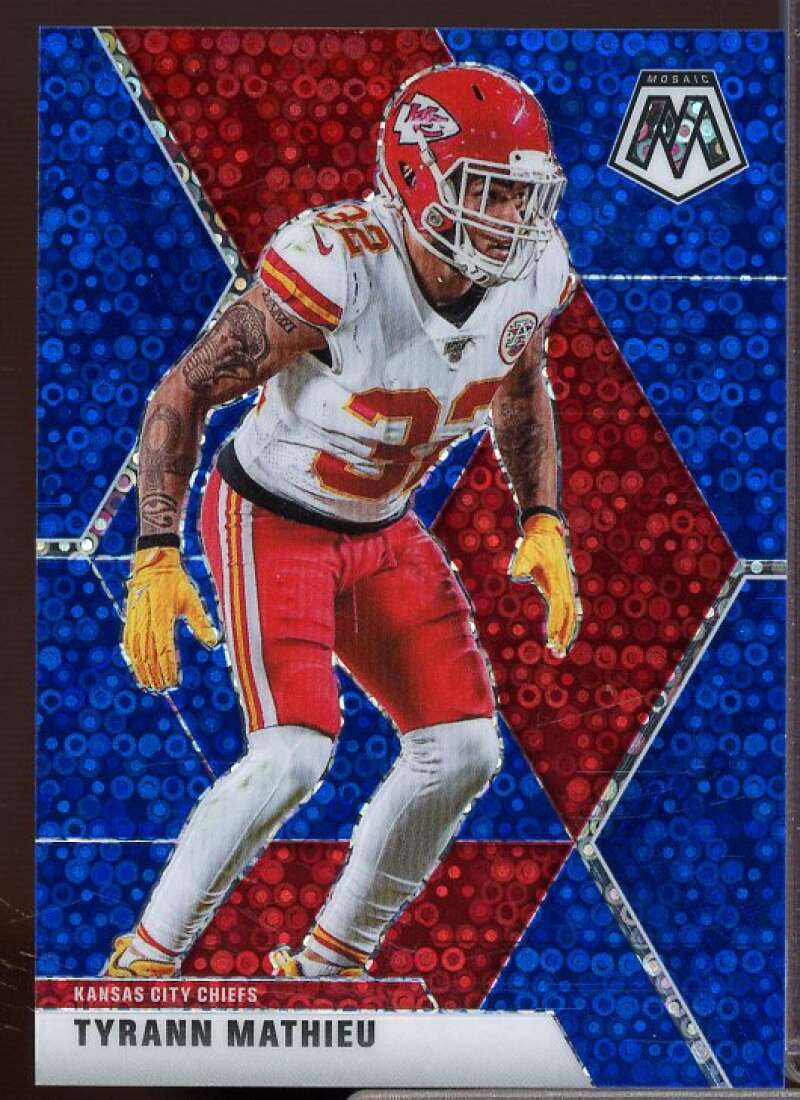 Tyrann Mathieu Card 2020 Panini Mosaic Mosaic No Huddle Blue #6  Image 1