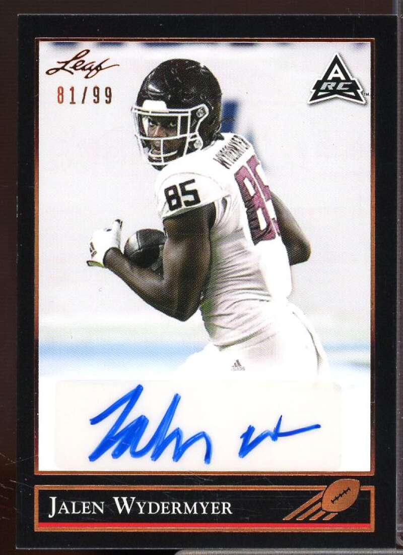 Jalen Wydermyer Rookie Card 2021 Leaf Memories '90 Autographs Bronze #BAJW1  Image 1