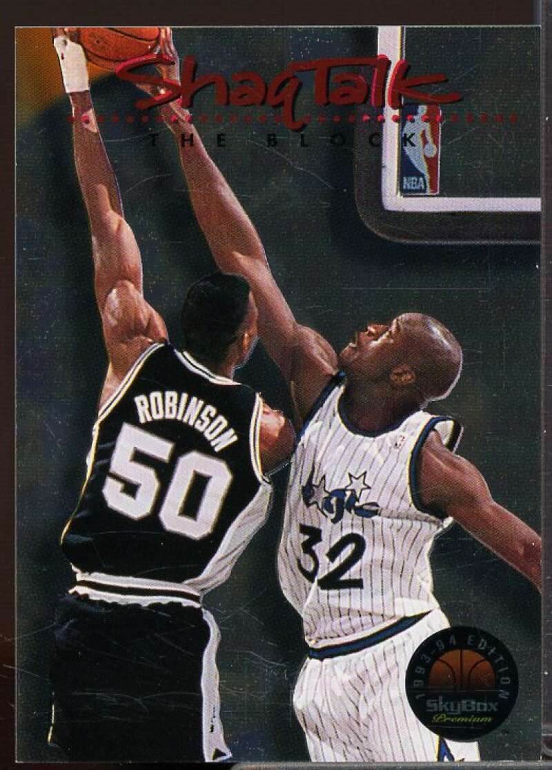 Shaquille O'Neal/The Block Card 1993-94 SkyBox Premium Shaq Talk #2  Image 1