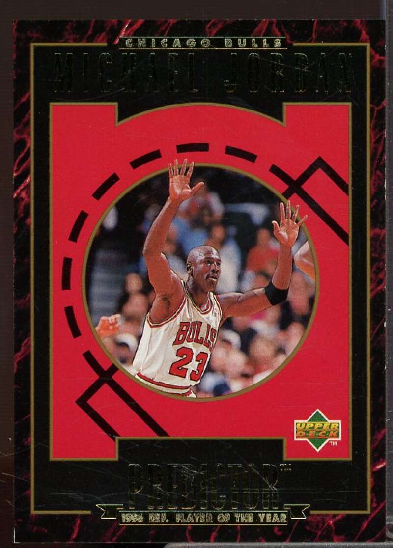 Michael Jordan Def. POY L Card 1995-96 Upper Deck Predictor MVP #R3  Image 1