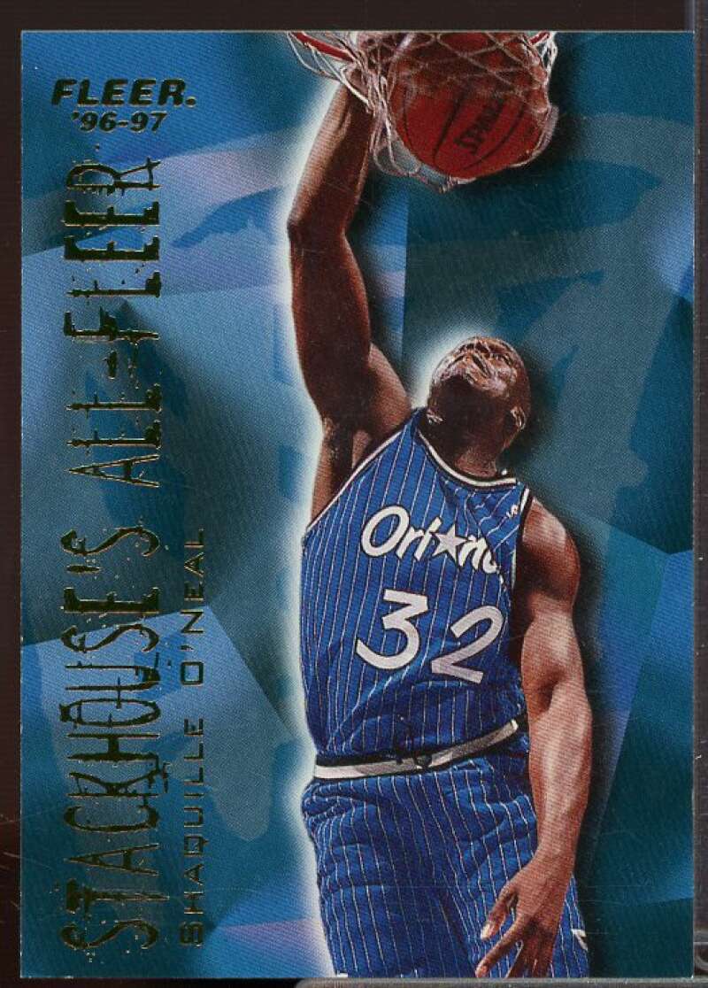 Shaquille O'Neal Card 1996-97 Fleer Stackhouse's All-Fleer #9  Image 1