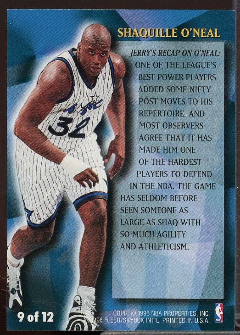 Shaquille O'Neal Card 1996-97 Fleer Stackhouse's All-Fleer #9  Image 2