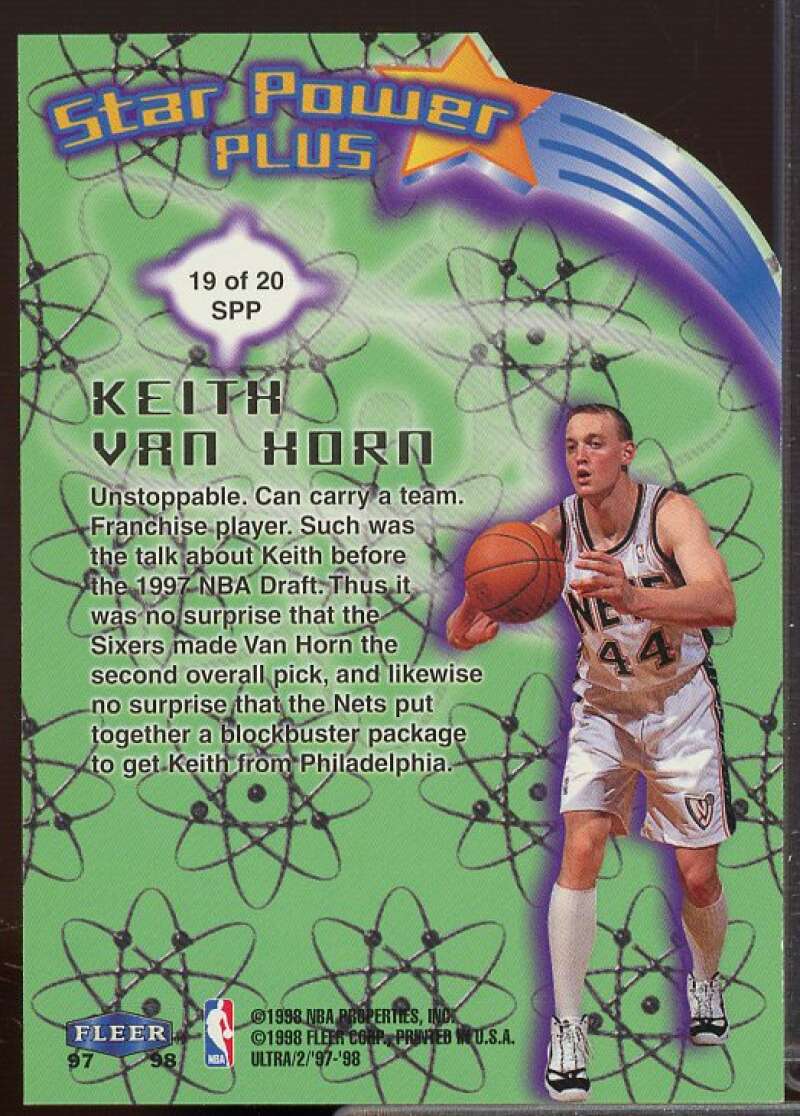 Keith Van Horn Card 1997-98 Ultra Star Power Plus #SPP19  Image 2