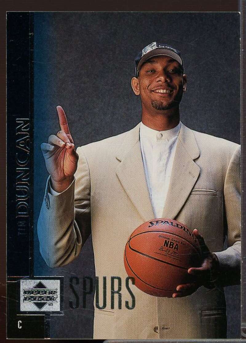 Tim Duncan Rookie Card 1997-98 Upper Deck #114  Image 1