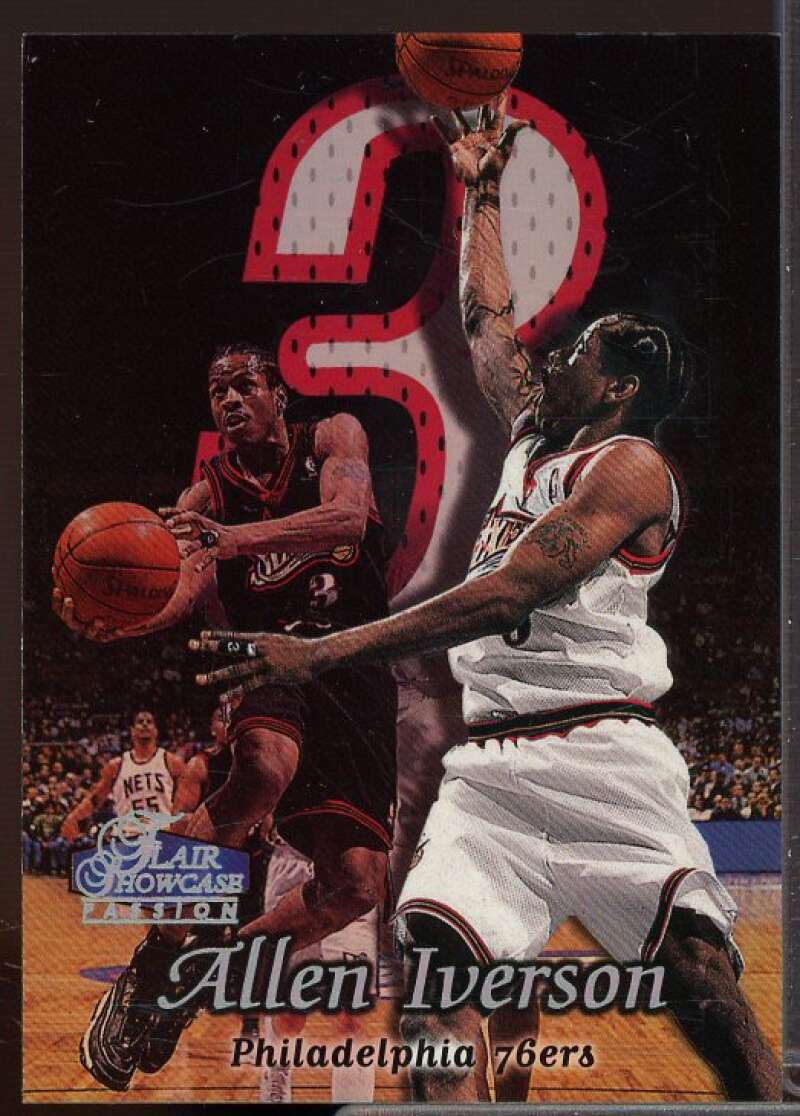 Allen Iverson Card 1998-99 Flair Showcase Row 2 #6  Image 1