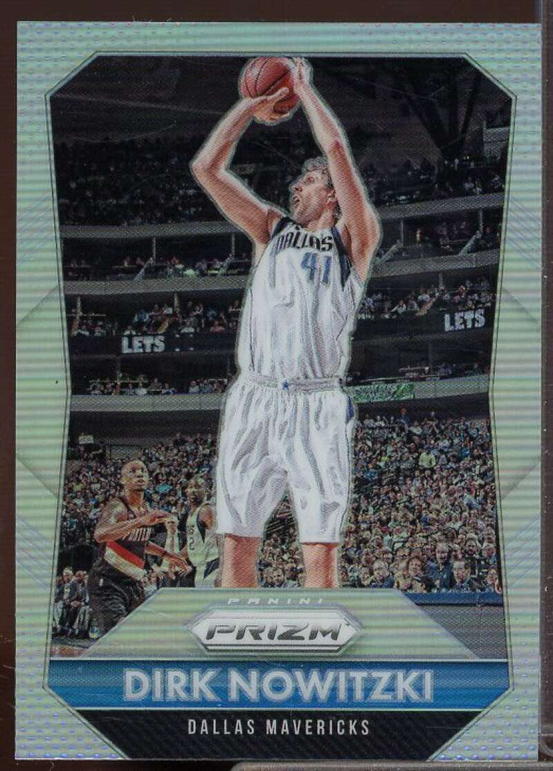 Dirk Nowitzki Card 2015-16 Panini Prizm Prizms Silver #50  Image 1