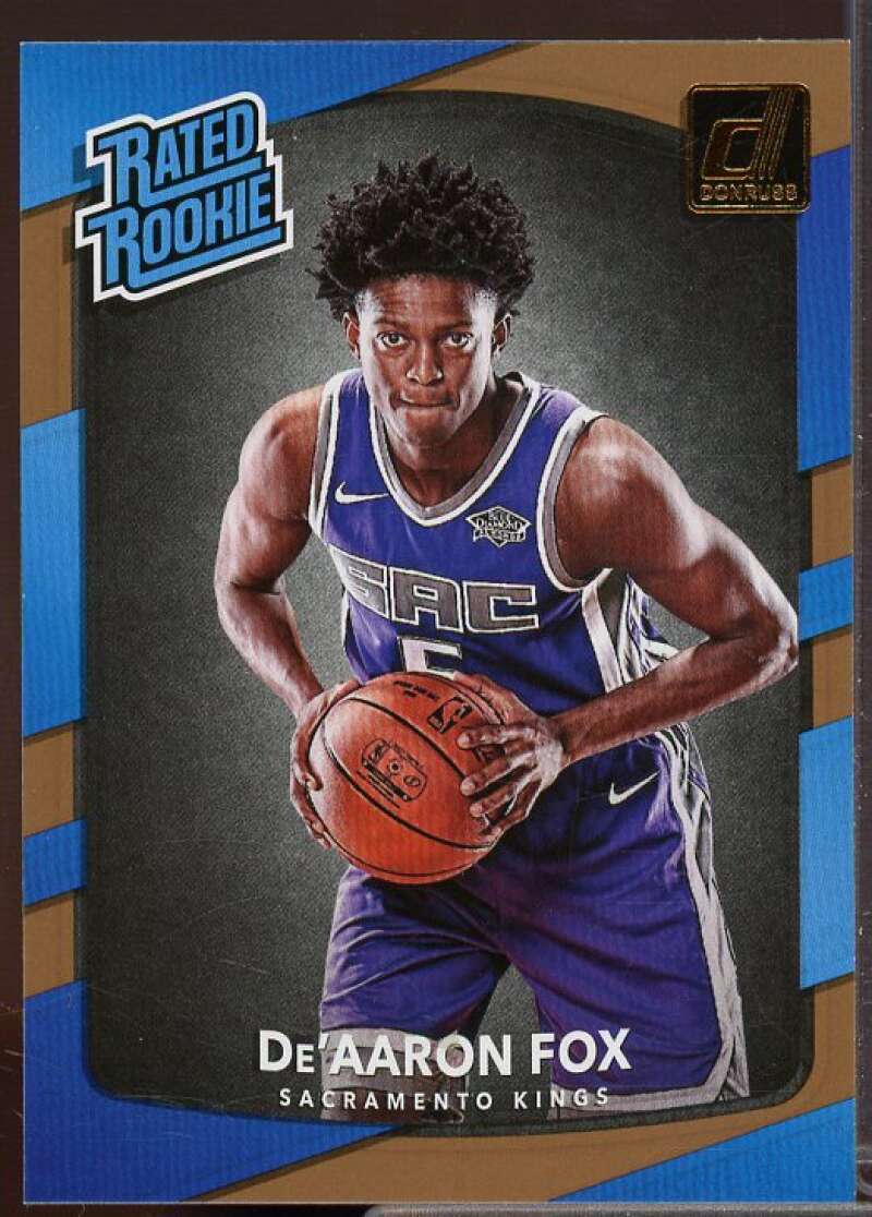 De'Aaron Fox RR Rookie Card 2017-18 Donruss #196  Image 1