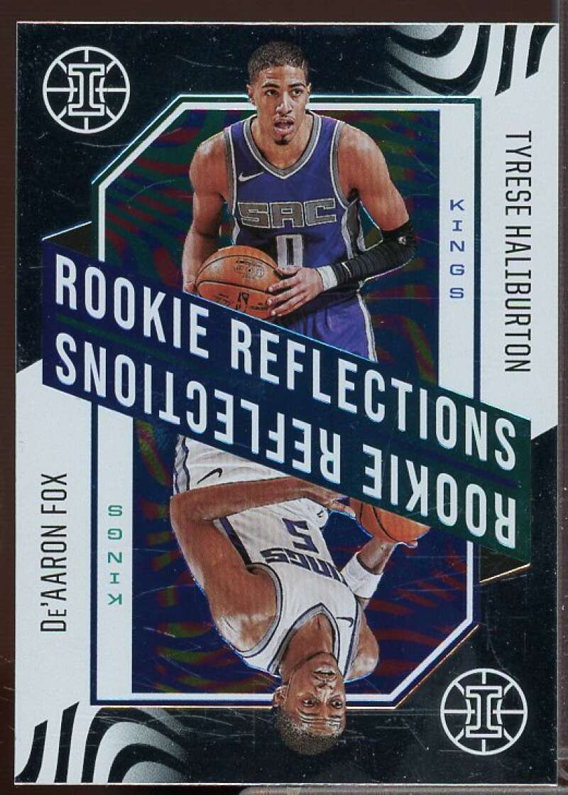 Tyrese Haliburton/De'Aaron Fox 2020-21 Panini Illusions Rookie Reflections #12  Image 1