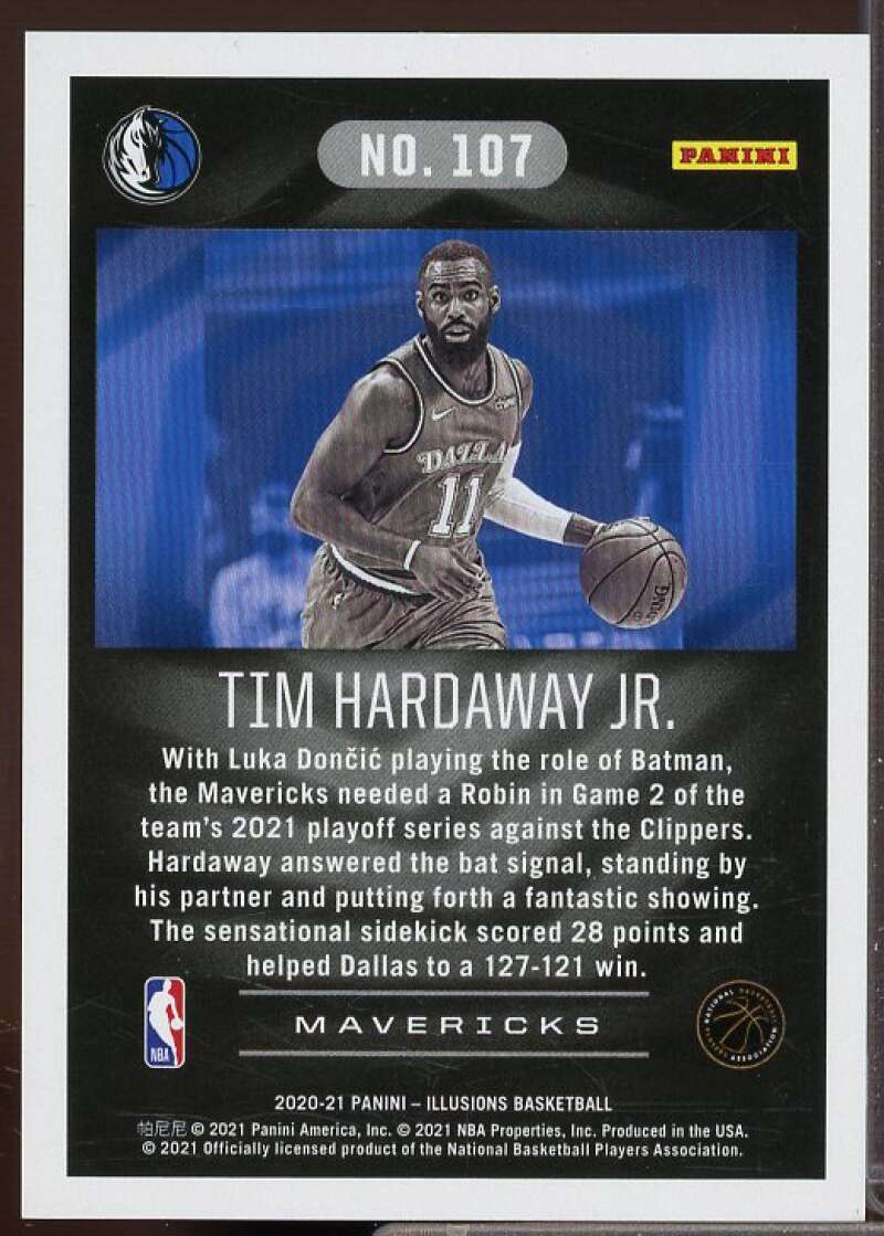 Tim Hardaway Jr. Card 2020-21 Panini Illusions Ruby #107  Image 2