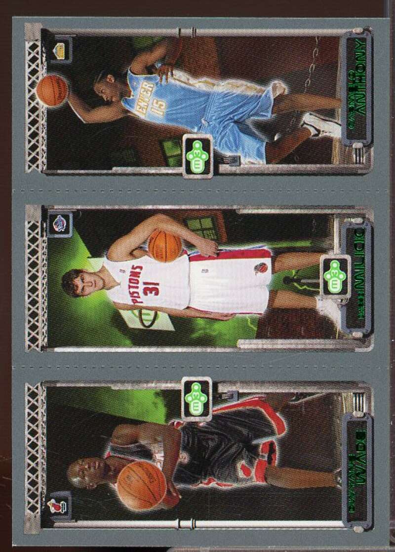 Wade 115 RC/Milicic 112 RC/Anthony 113 RC Card 2003-04 Topps Rookie Matrix #WMA  Image 1