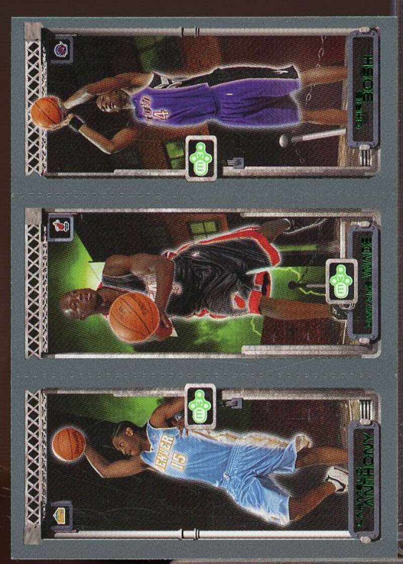 Anthony 113 RC/Wade 115 RC/Bosh 114 RC Card 2003-04 Topps Rookie Matrix #AWB  Image 1