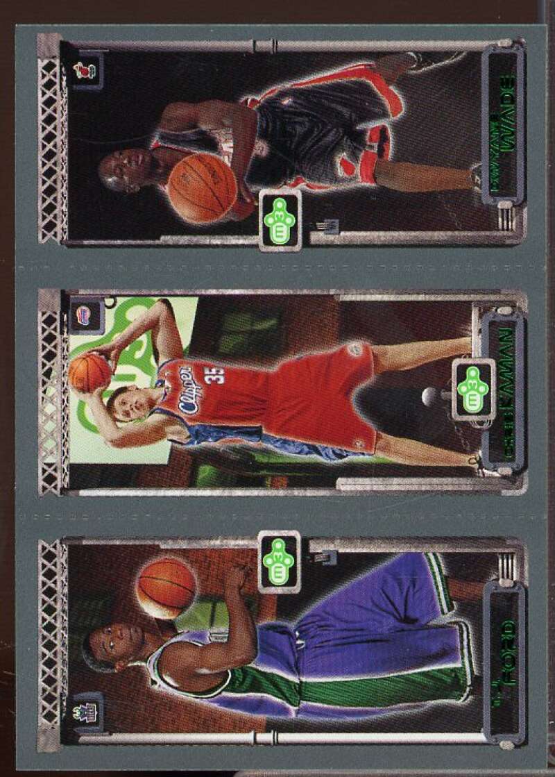 T.J. Ford 118 RC/Kaman 116 RC/Wade 115 RC Card 2003-04 Topps Rookie Matrix #FKW  Image 1