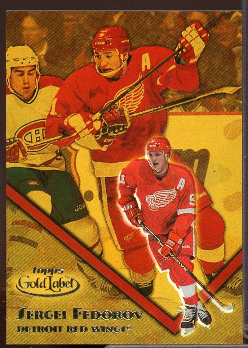 Sergei Fedorov Card 2000-01 Topps Gold Label Class 3 Gold #38  Image 1