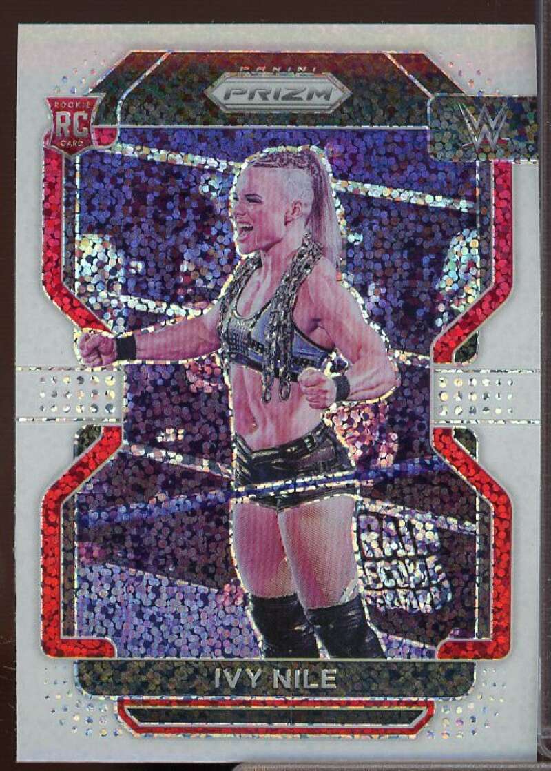 Ivy Nile Rookie Card 2022 Panini Prizm WWE Prizms White Sparkle #184  Image 1