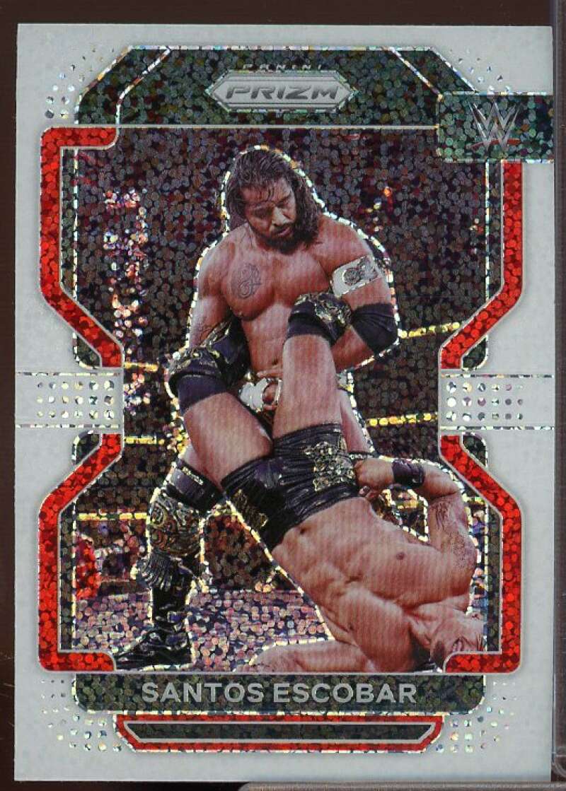 Santos Escobar Card 2022 Panini Prizm WWE Prizms White Sparkle #160  Image 1