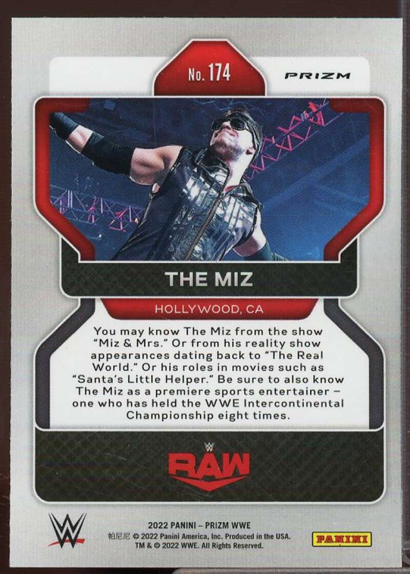 The Miz Card 2022 Panini Prizm WWE Prizms White Sparkle #174  Image 2