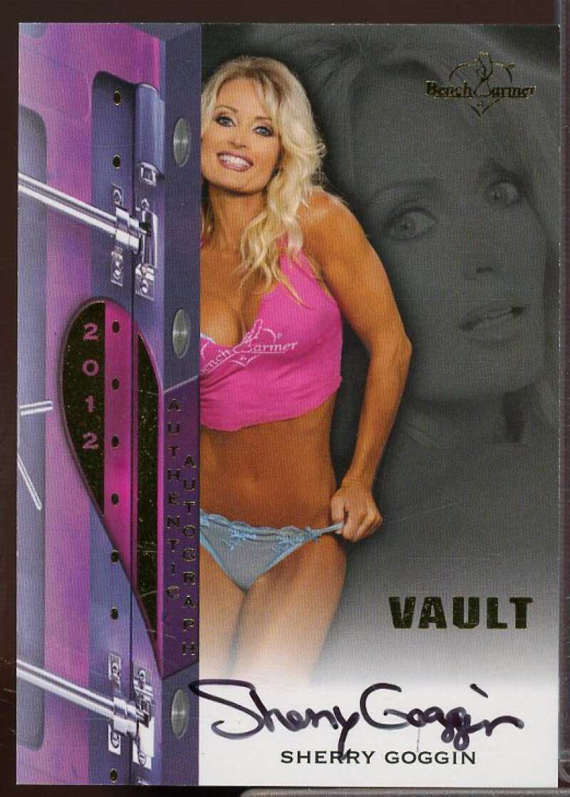 Sherry Goggin Card 2012 Bench Warmer Vault Autographs #25  Image 1