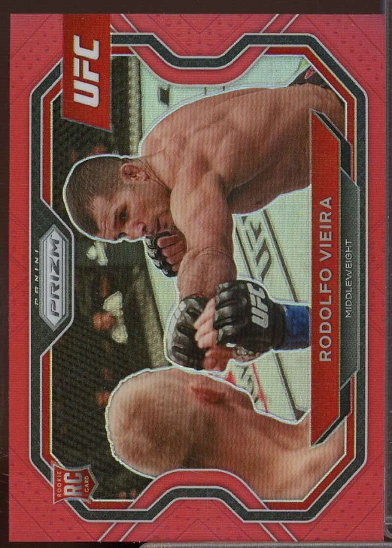 Rodolfo Vieira Rookie Card 2021 Panini Prizm UFC Prizms Red #107  Image 1