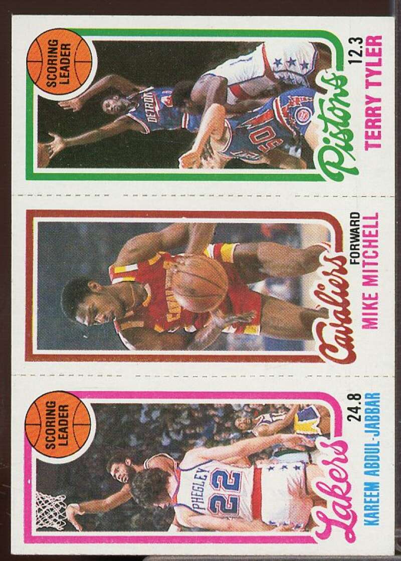 132 K.Abdul-Jabbar TL/56 Mike Mitchell/81 Terry Tyler TL Card 1980-81 Topps #43  Image 1