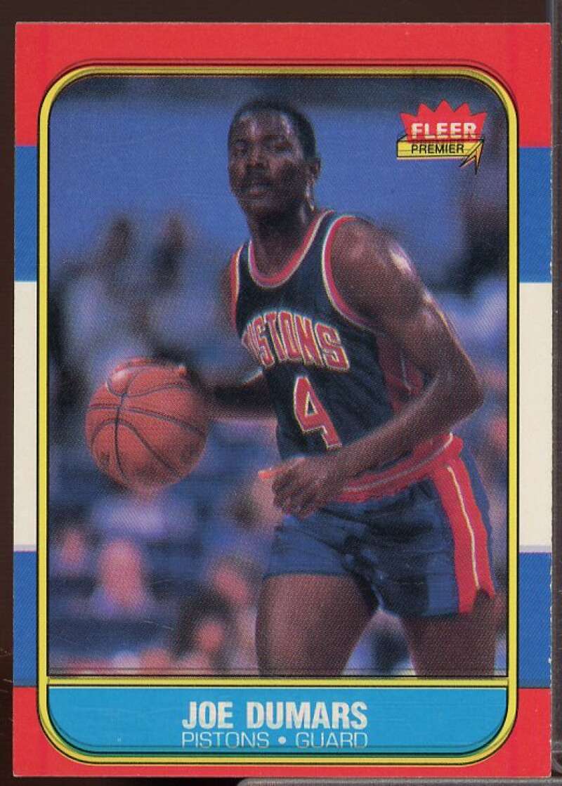 Joe Dumars Rookie Card 1986-87 Fleer #27  Image 1