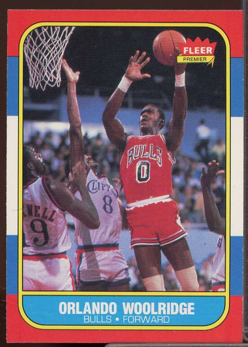 Orlando Woolridge Rookie Card 1986-87 Fleer #130  Image 1