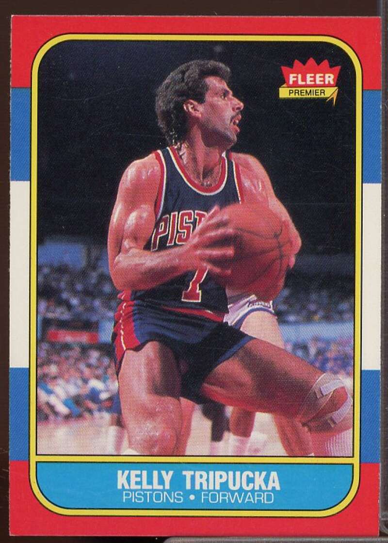 Kelly Tripucka Rookie Card 1986-87 Fleer #115  Image 1