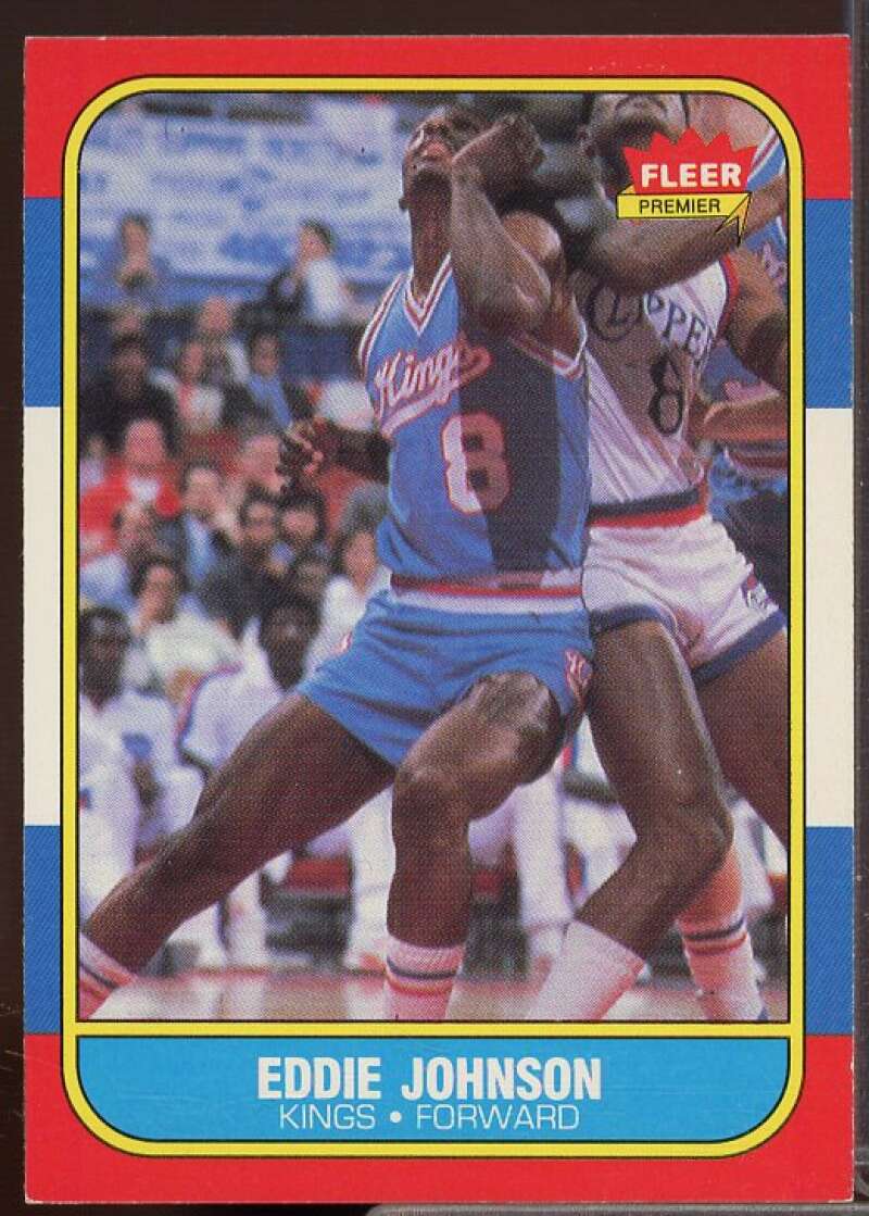 Eddie Johnson Rookie Card 1986-87 Fleer #51  Image 1