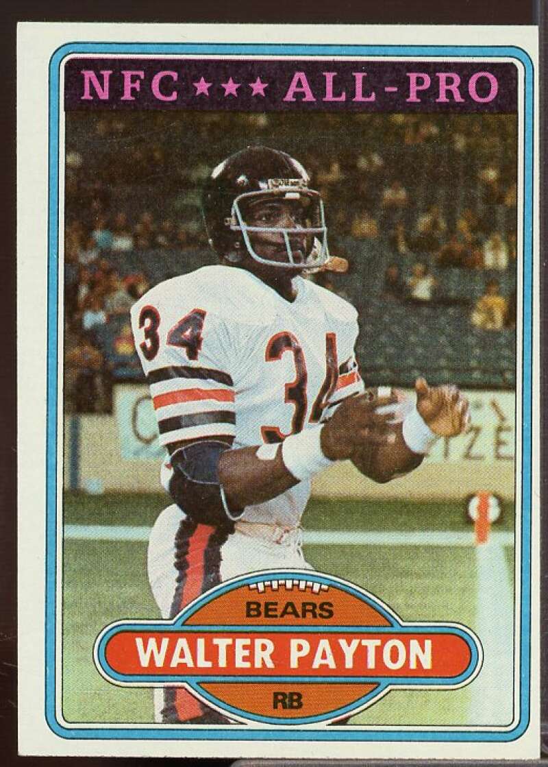 Walter Payton AP Card 1980 Topps #160  Image 1