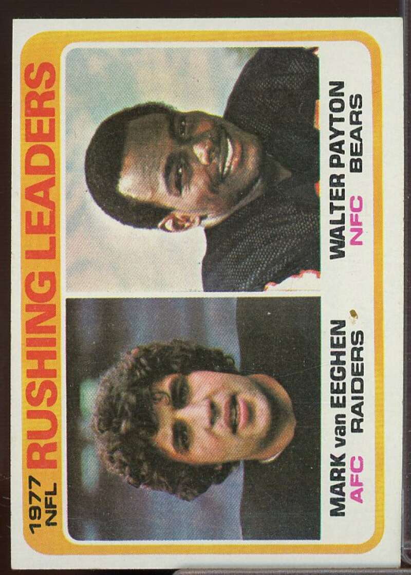 W.Payton/VanEeghenLL Card 1978 Topps #333  Image 1