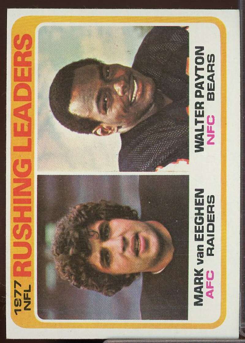 W.Payton/VanEeghenLL Card 1978 Topps #333  Image 1