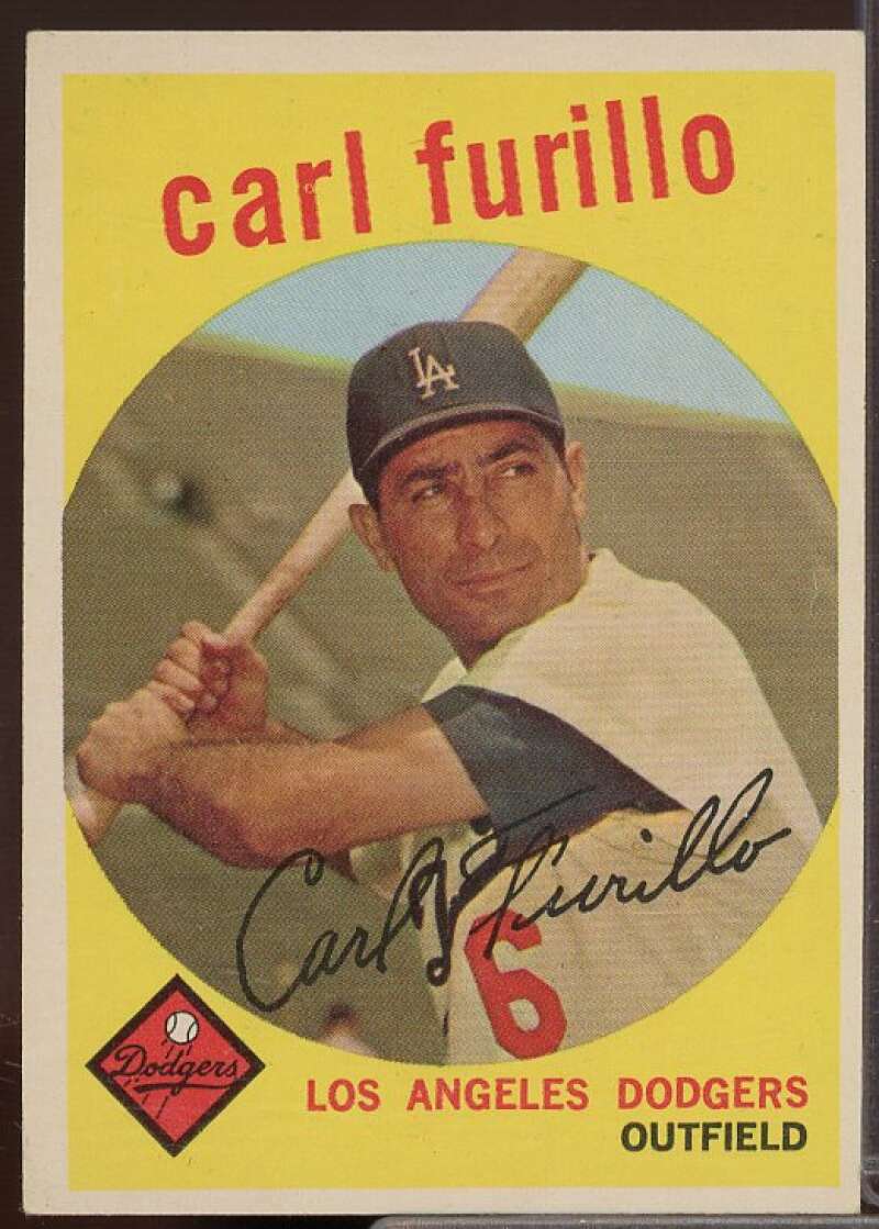 Carl Furillo Card 1959 Topps #206  Image 1