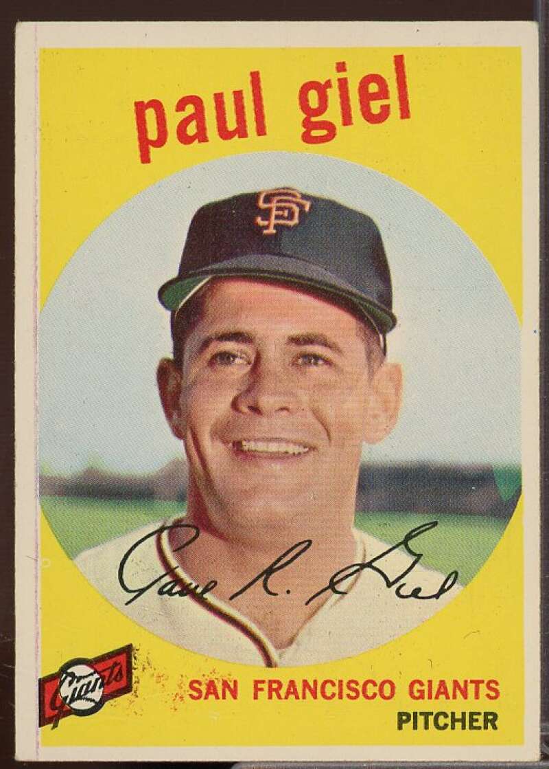 Paul Giel Card 1959 Topps #9  Image 1