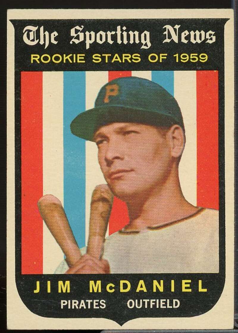 Jim McDaniel RS Rookie Card 1959 Topps #134  Image 1